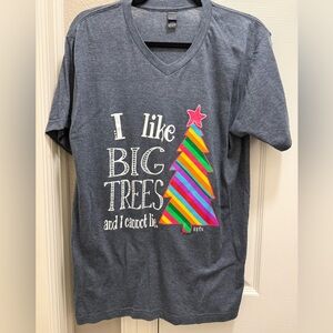 Tultex Charcoal Tee with Rainbow Tree Graphic